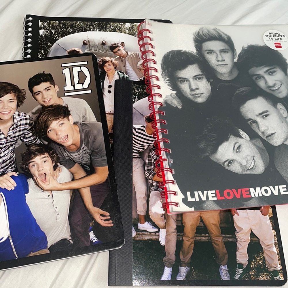 4 one direction notebooks